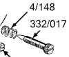 Amal, air screw adjuster and spring, monobloc NOS