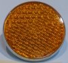 Reflector, amber, Norton coil housing 2-1/4 in