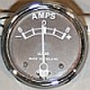 Ampmeter, lucas genuine, 8-0-8, 1 5/8in black (UK) Ampmeter, lucas genuine, 8-0-8, 1 5/8in black (UK)