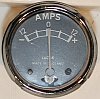 Ampmeter, Lucas, genuine, 12V, 12-0-12A, 1 5/8in hole, no mounts Ampmeter, Lucas, genuine, 12V, 12-0-12A, 1 5/8in hole, no mounts
