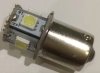 Bulb, tail or stop, 6V / 12v LED, parallel pins, Ba15s, non polarity