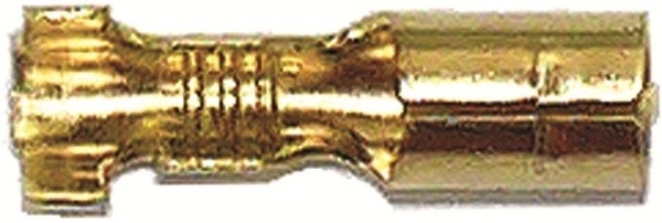 Wiring, connector, bullet female socket, crimp type (set 10)