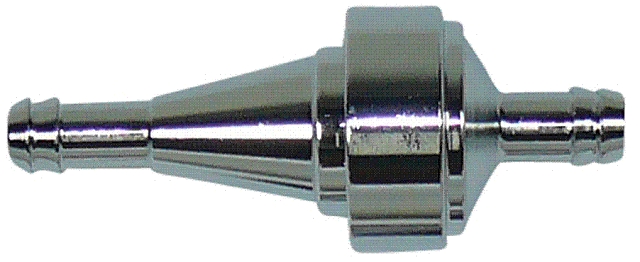 Fuel filter, in line, alloy cone,1/4 - Click Image to Close
