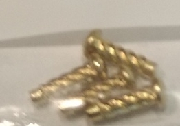 Badge pins (rivets), for Norton LRH badge, brass set 4