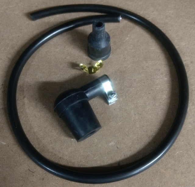 Spark plug high tension lead + plug cap+ terminator, copper core Kit 50cm - Click Image to Close