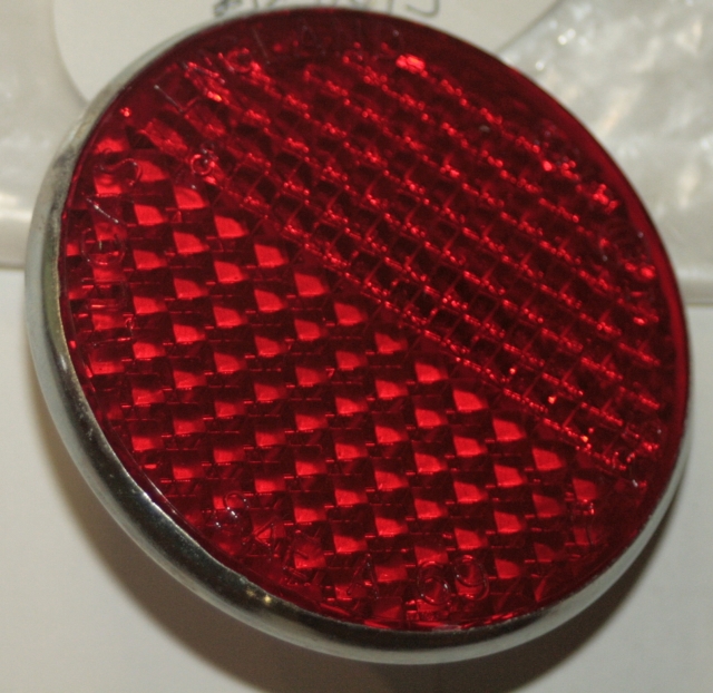 Reflector, Red, Lucas pattern, 2 1/4" 575189 - Click Image to Close