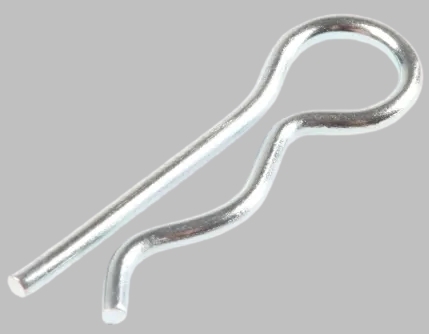 Clevis pin, R retaining clip