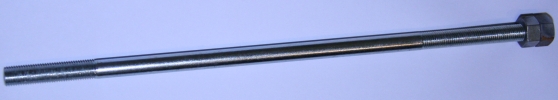 Steering damper shaft & nuts Norton Girder forks (with spring)