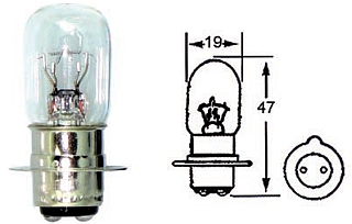 Bulb, Headlight, PX15D 12v 25/25w, Tungsten