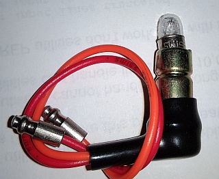 Bulb holder, instrument, fits 10mm socket, 12v 5w