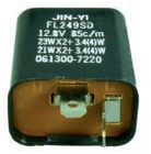 Flasher unit, indicator relay, 6v Yamaha style, 2 pin 10W - Click Image to Close