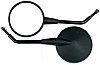 Mirror, black, BMW, Triumph 8mm long thread (ea) Mirror, black, BMW, Triumph 8mm long thread (ea)