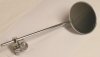 Mirror, chromed, traditional style, fits 7/8 or 1 inch bar Mirror, chromed, traditional style, fits 7/8 or 1 inch bar