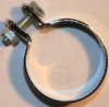 Exhaust to muffler clamp clip, 1-1/2in, chromed, UK (image for) Exhaust to muffler clamp clip, 1-1/2in, chromed, UK